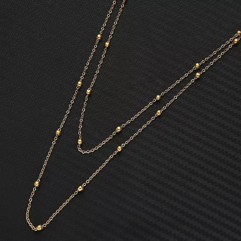 שרשרת גוף כסף עדינה