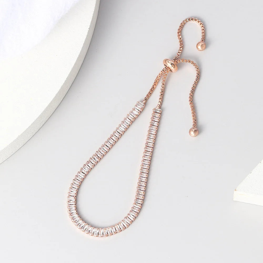 צמיד טניס רוז־גולד אלגנט