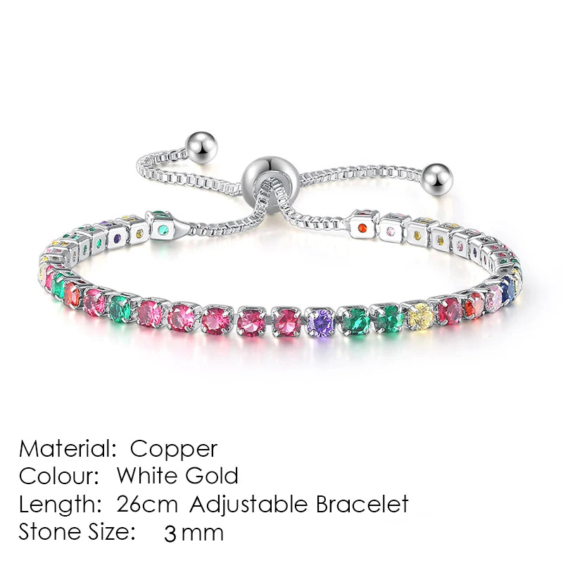 צמיד טניס רוז־גולד אלגנט