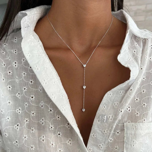 שרשרת כסף טיפה עדינה