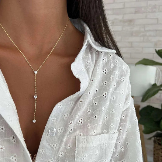 שרשרת זהב טיפה עדינה