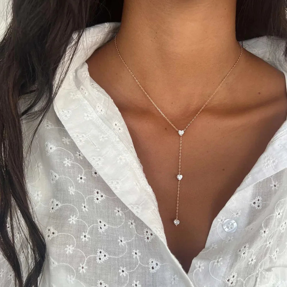 שרשרת כסף טיפה עדינה