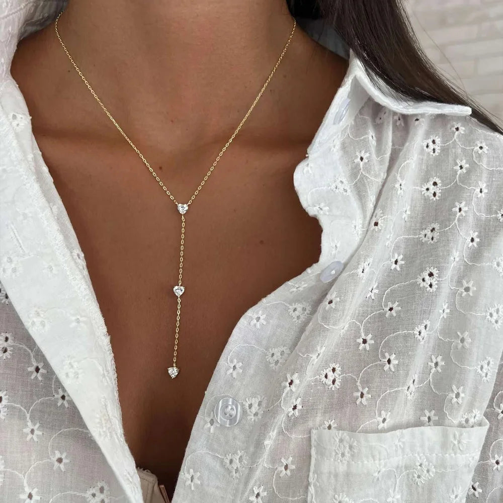 שרשרת כסף טיפה עדינה