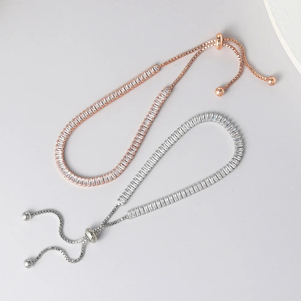 צמיד טניס רוז־גולד אלגנט